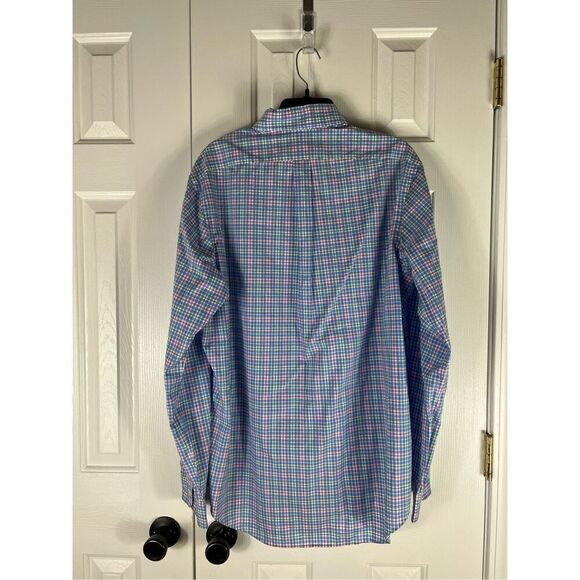 Ralph Lauren Mens Stretch Plaid Button Front Shirt Size L - Picture 3 of 3